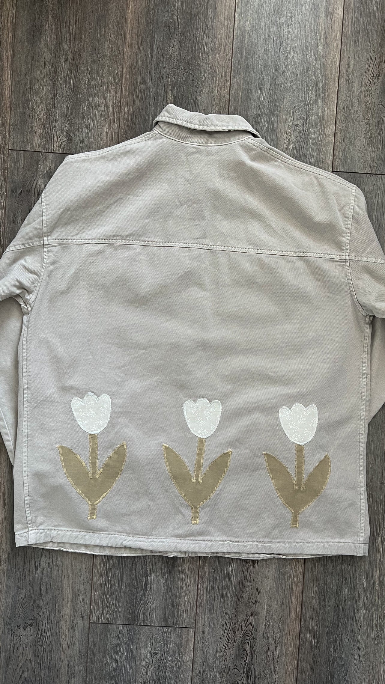 Medium Divided H&M White Tulip Coat
