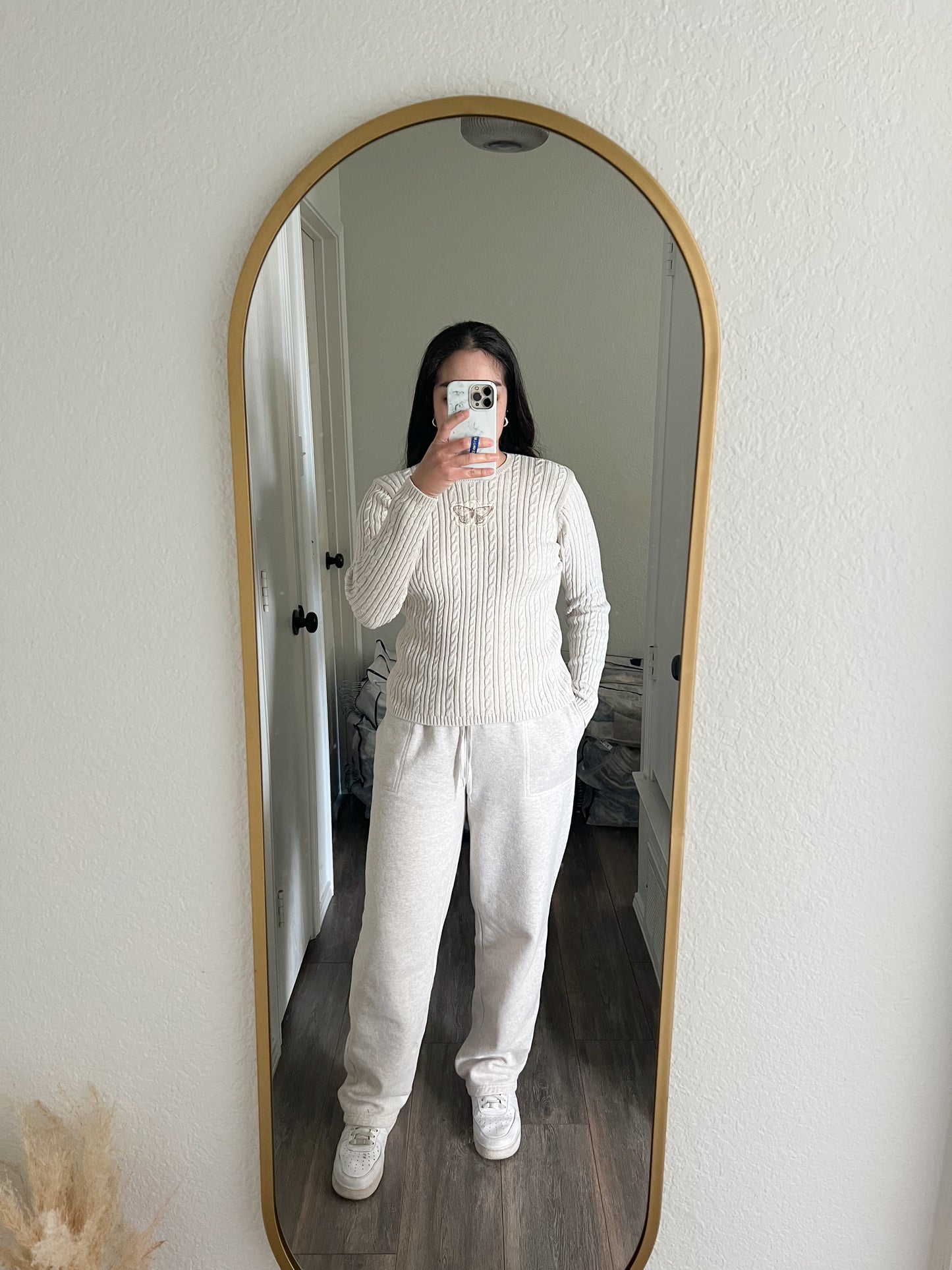 Medium Longsleeve Ribbed Butterfly Top