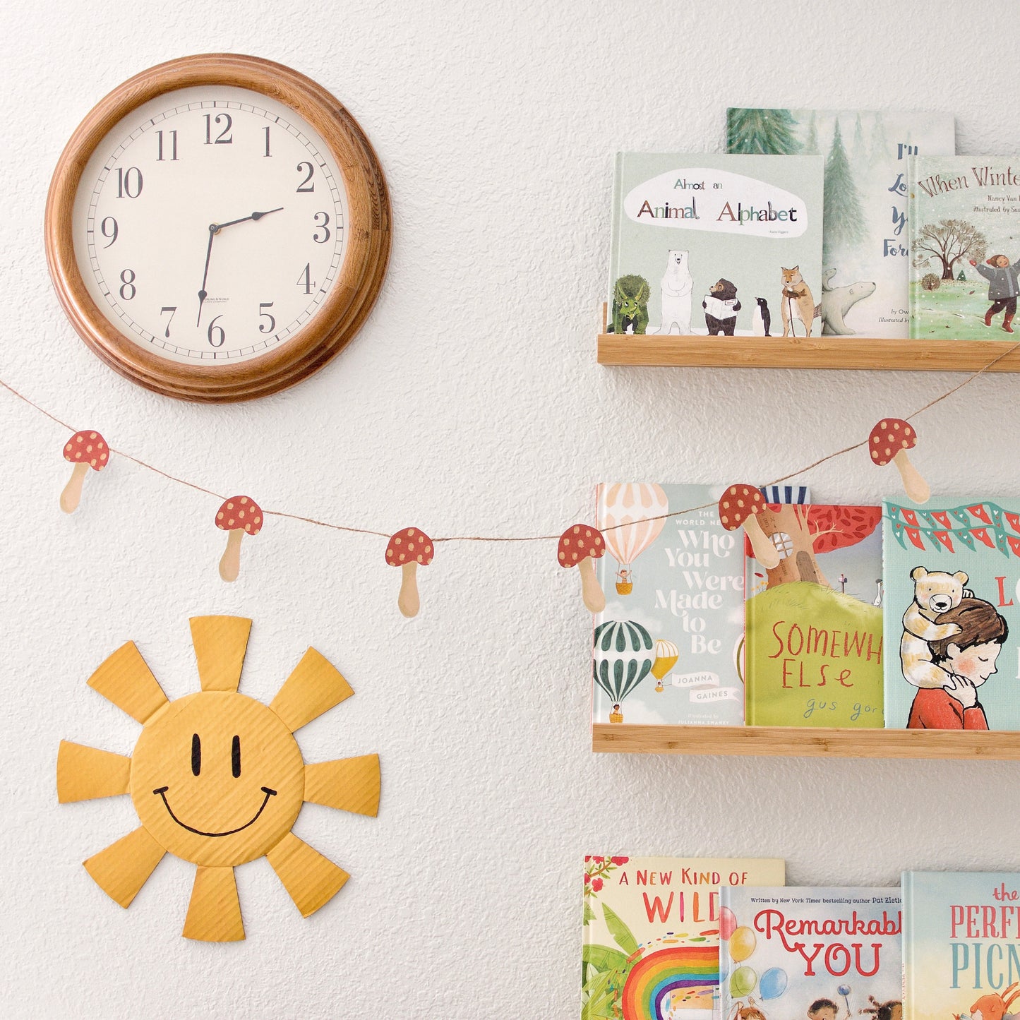 PDF PRINTABLE - Toadstool Garland, Ornaments, DIY Decor