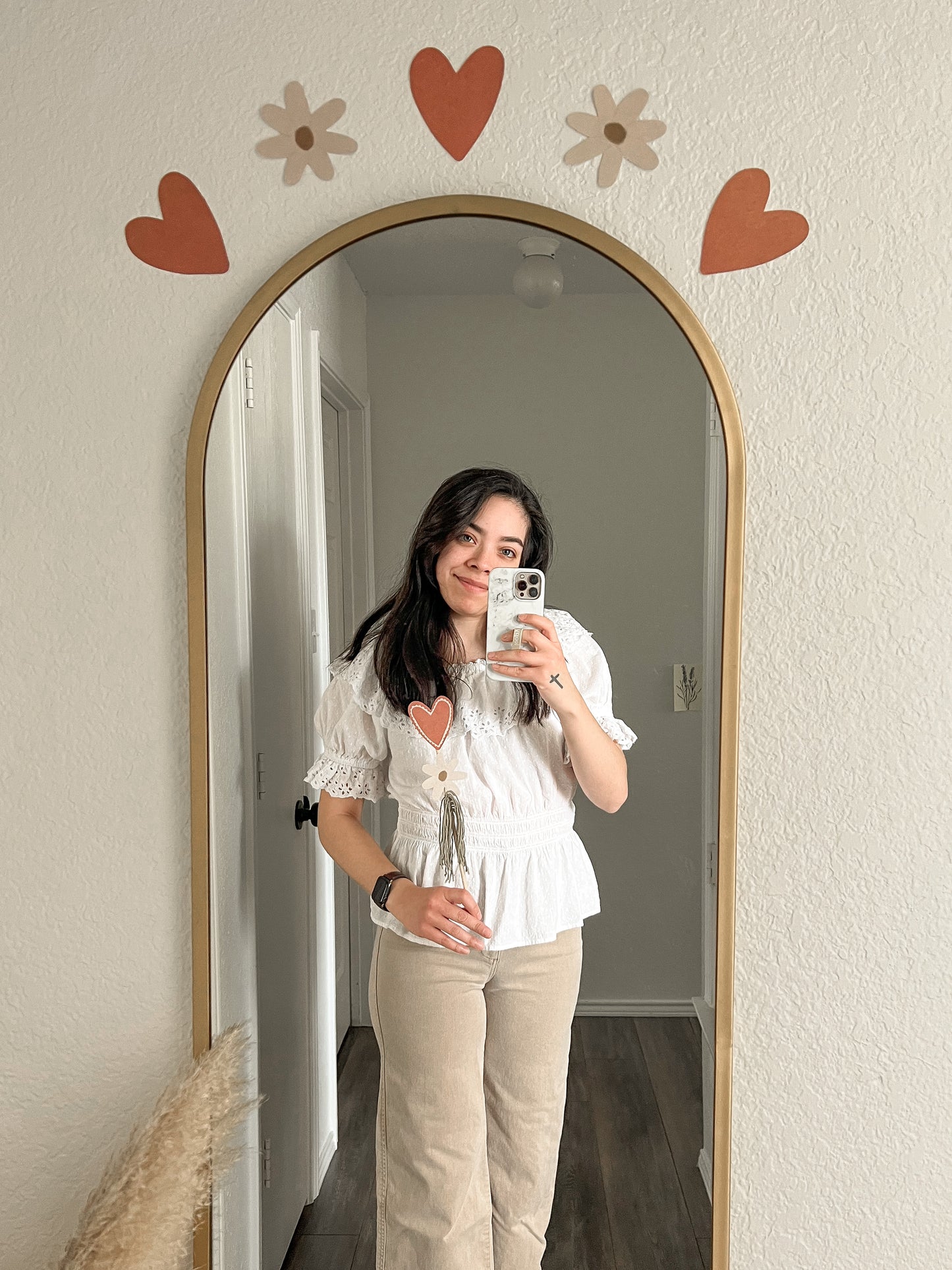PDF PRINTABLE - Heart & Daisy Garland, Ornaments, DIY Decor