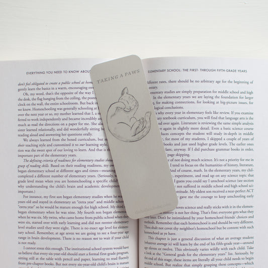 Taking A Paws Bookmark