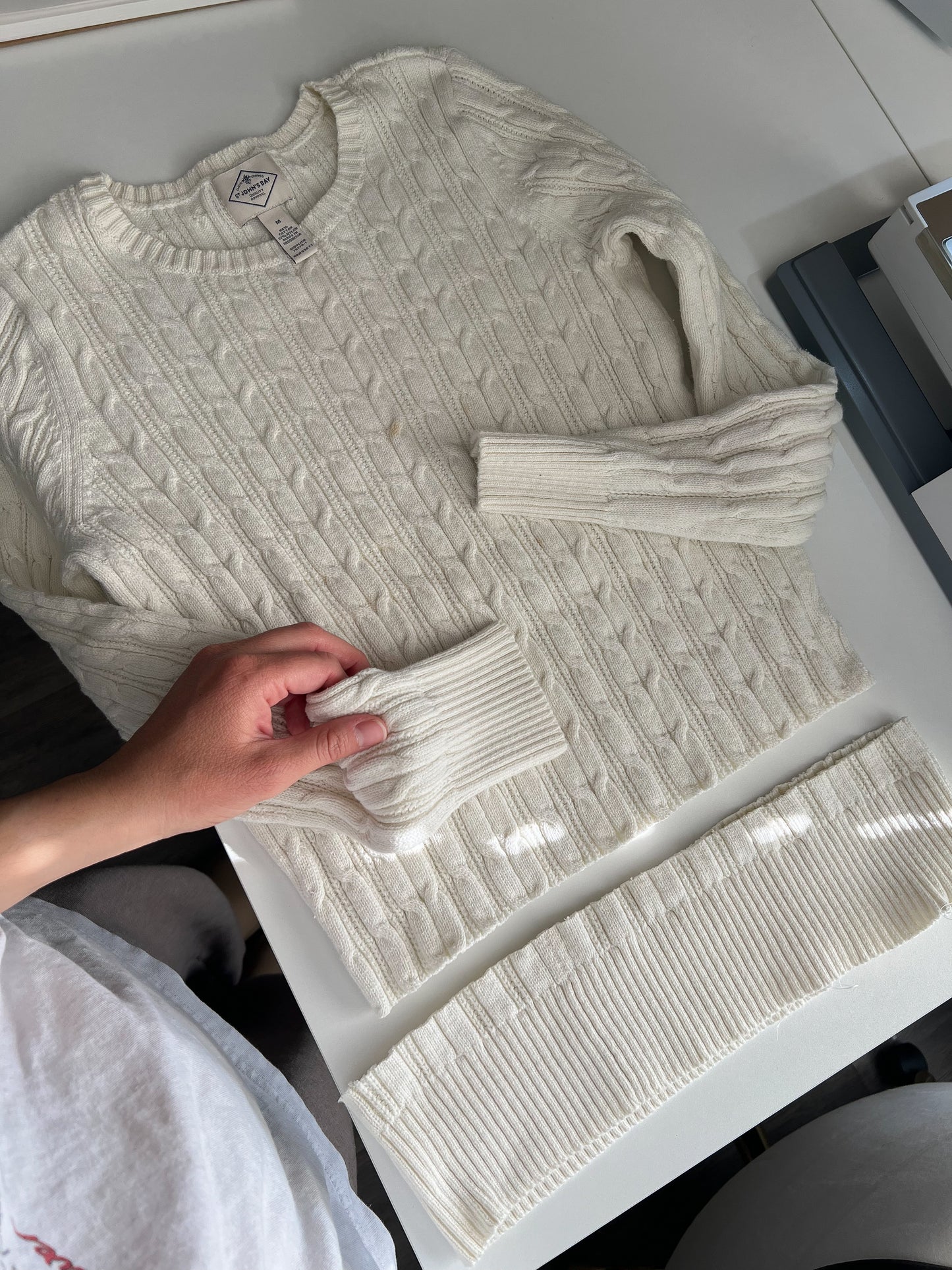 Reworked Medium St. John’s Bay Long Sleeve Star Appliqué Top