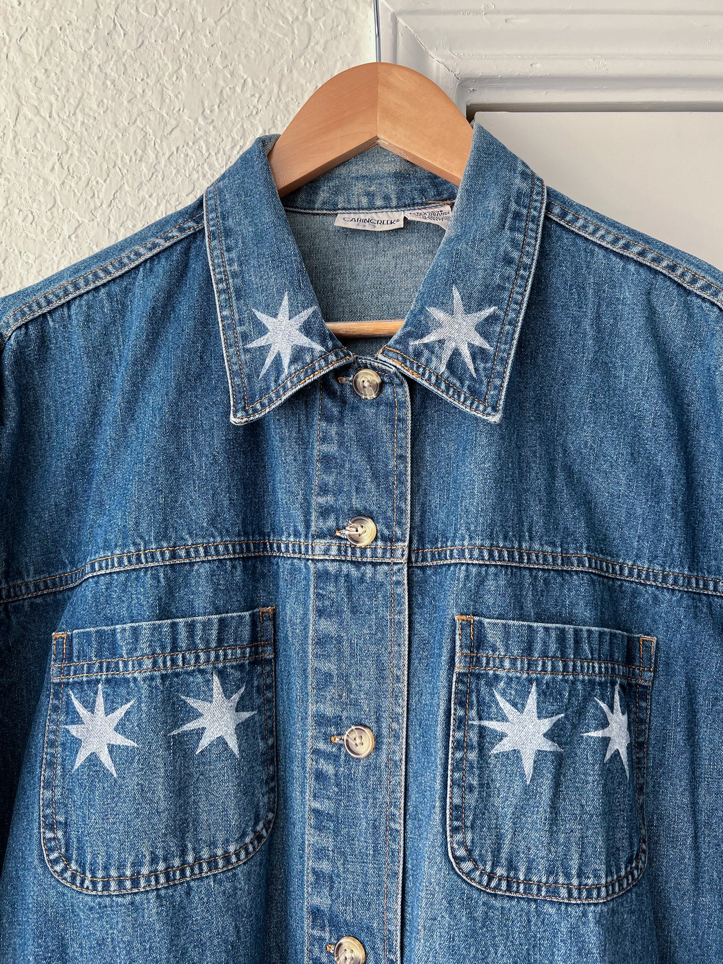 Reworked XL Lino Print Cabin Creek Jacket