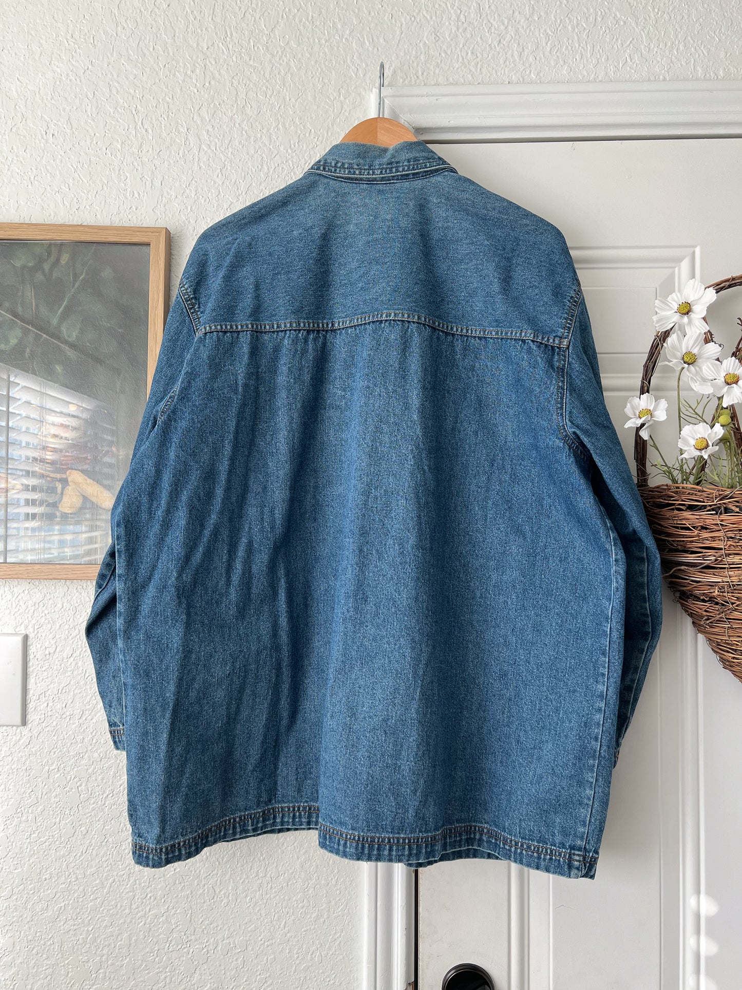 Reworked XL Lino Print Cabin Creek Jacket