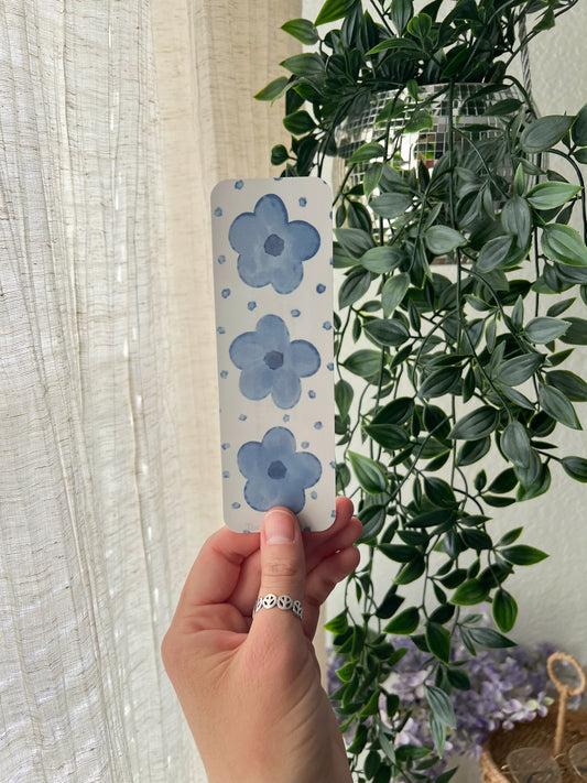 Watercolor Flowers Bookmark