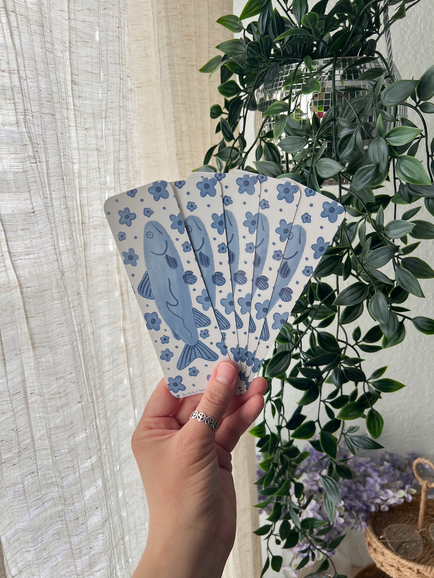 Watercolor Fish Bookmark