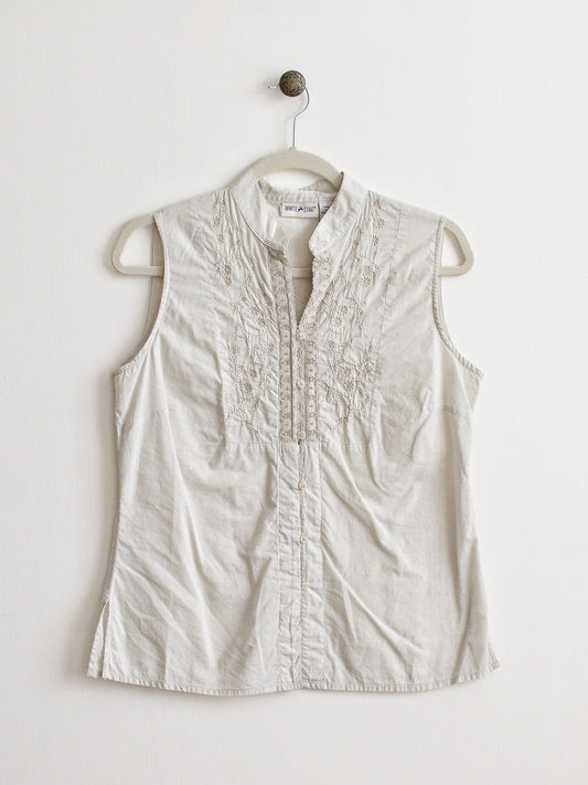 Small Sage White Stag Top