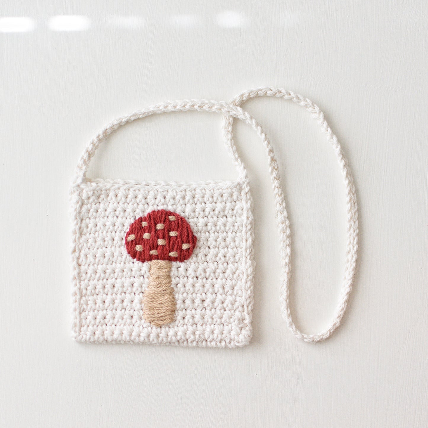 Toadstool Crochet Crossbody Bag (SAMPLE SALE)