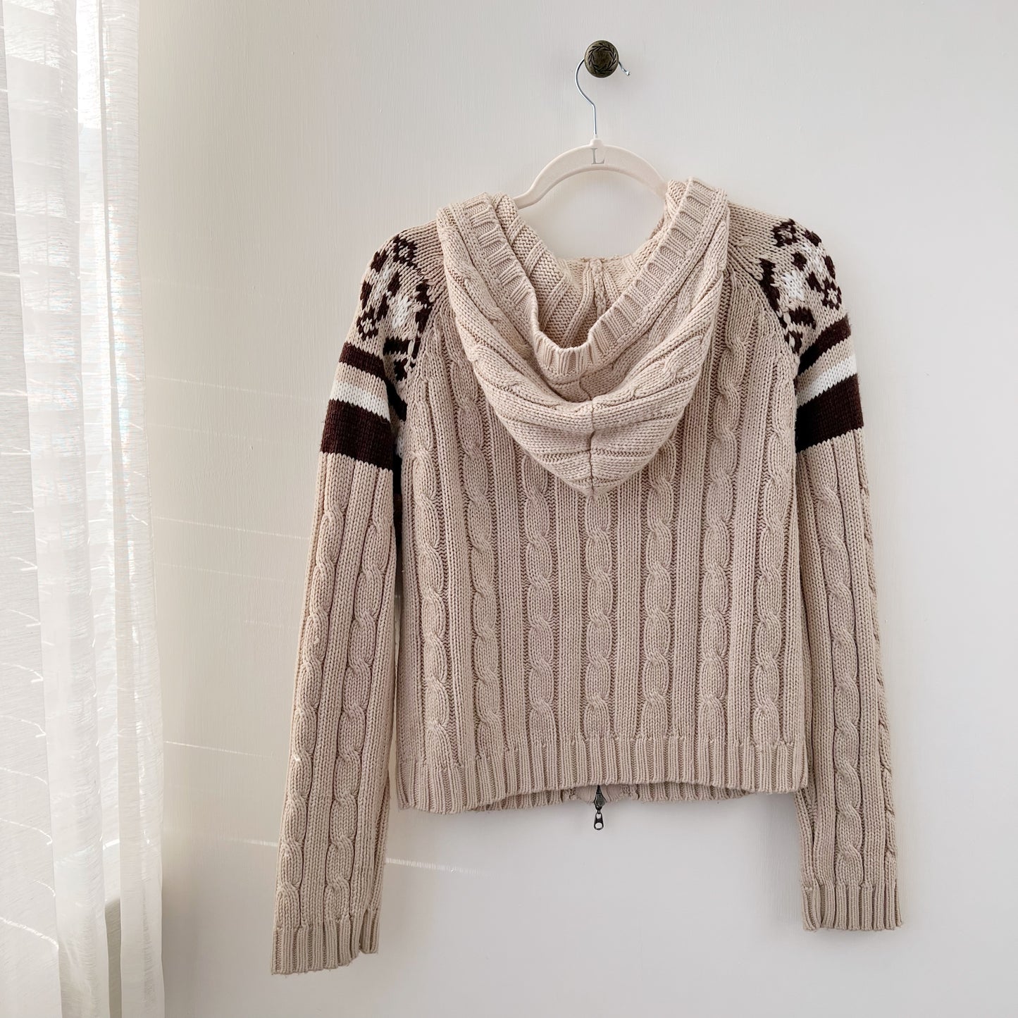 Small/Medium Arizona Double-zip Hooded Sweater